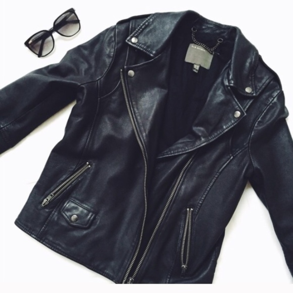 Muubaa Miri Leather Biker Jacket